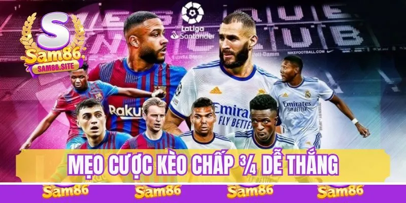 Chia sẻ mẹo cược kèo chấp 3/4 luôn thắng cho tân binh