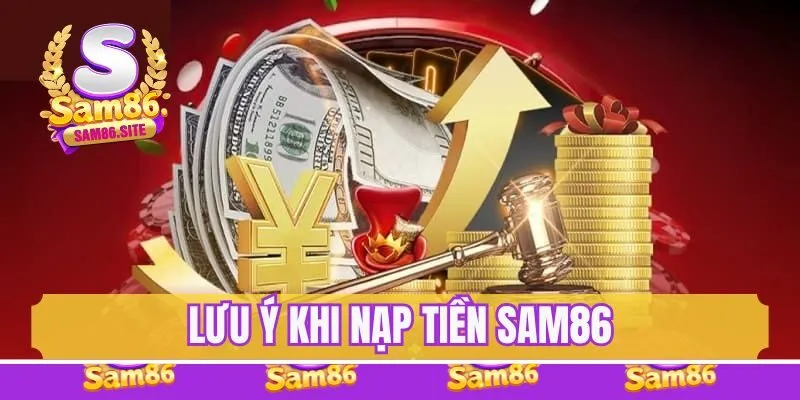 Lưu ý nạp tiền