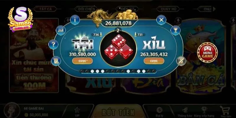 Chơi Tài Xỉu Online Hot Nhất Hiện Nay Với Cổng Game Sam86